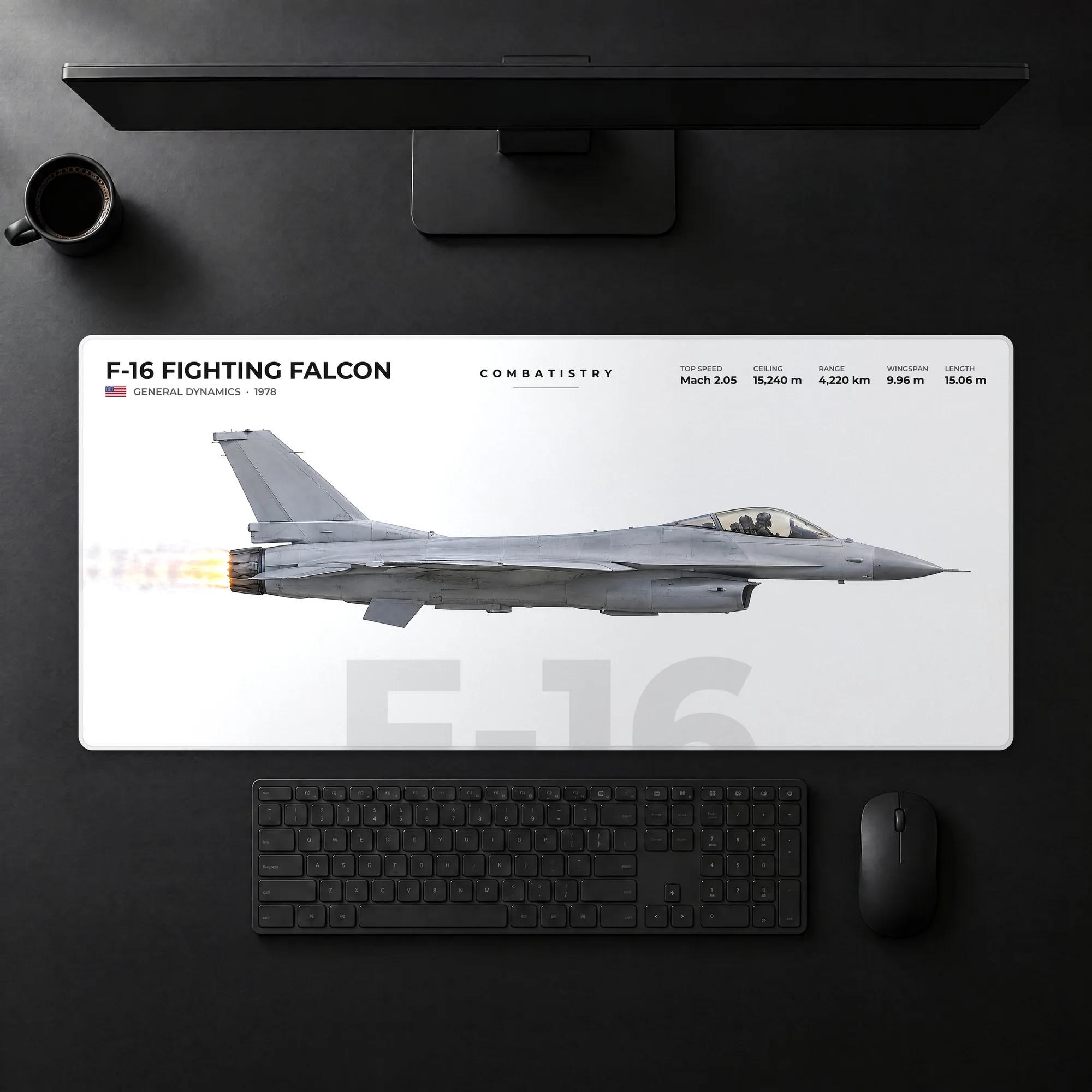 F-16 Fighting Falcon Mousepad
